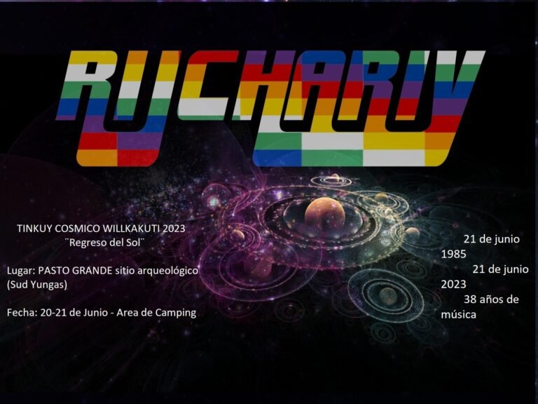 Este 20 y 21 de junio en Irupana “Rijchariy Bolivia” armará carpas en Pasto Grande para cantar el “Tinkuy Cósmico Willkakuti 2023”