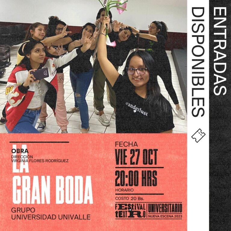 Universidades y martadero impulsan el Festival de Teatro Universitario con elencos emergentes en Cochabamba