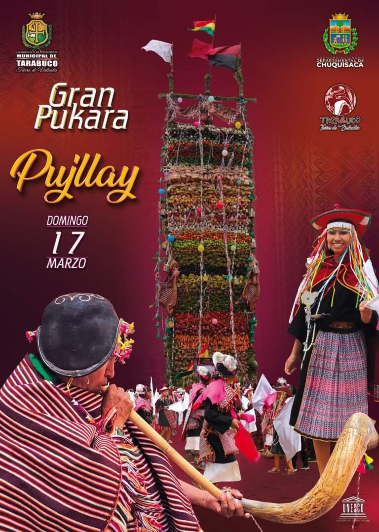 Lanzan el Gran Pukara y Pujllay en Tarabuco, una fiesta de agradecimiento a la Pachamama