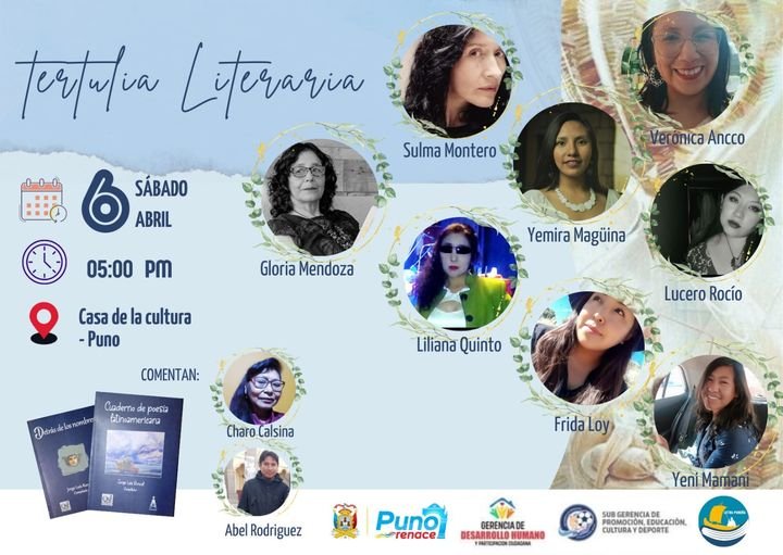 SULMA MONTERO VIAJA A PUNO A UNA TERTULIA LITERARIA
