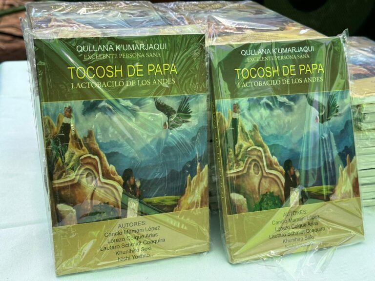 ANUNCIAN RELANZAMIENTO DEL LIBRO «TOCOSH DE PAPA, LACTOBACILO DE LOS ANDES» EN LA CASA CÓNDOR MAMANI