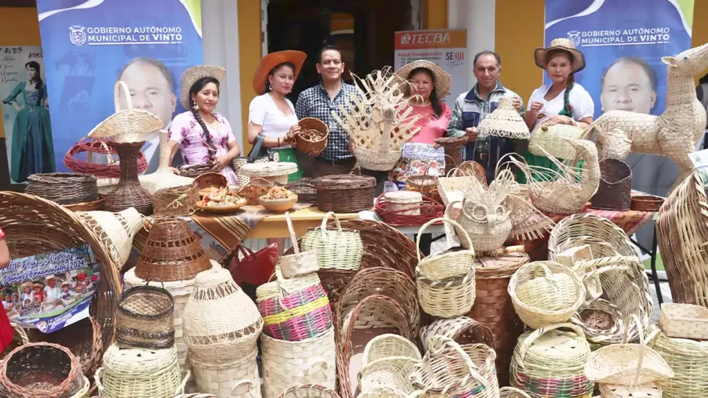 MUNICIPIO DE VINTO RELANZA EL ARTE DE CESTERÍA CONTRA LOS OBJETOS DE PLÁSTICO QUE INUNDAN FIESTAS DE FIN DE AÑO